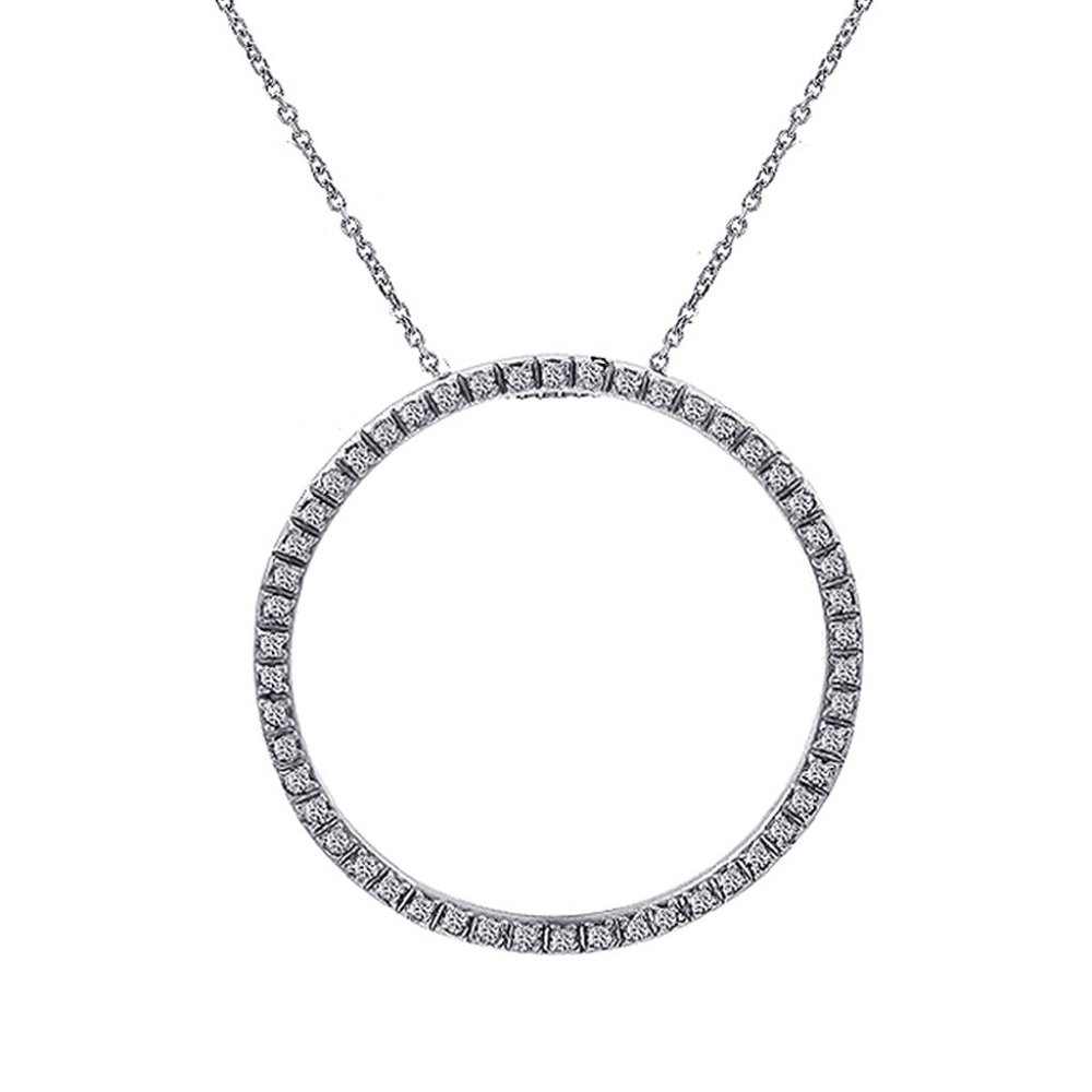 0.45 Carat Diamond Sparkling Eternity Pendant